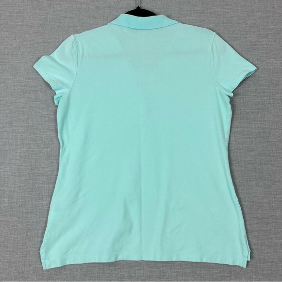 Tommy Hilfiger Classic Fit Polo Shirt Turquoise Sz Medium - Picture 2 of 7